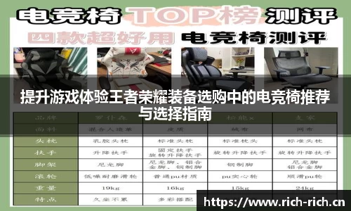 提升游戏体验王者荣耀装备选购中的电竞椅推荐与选择指南